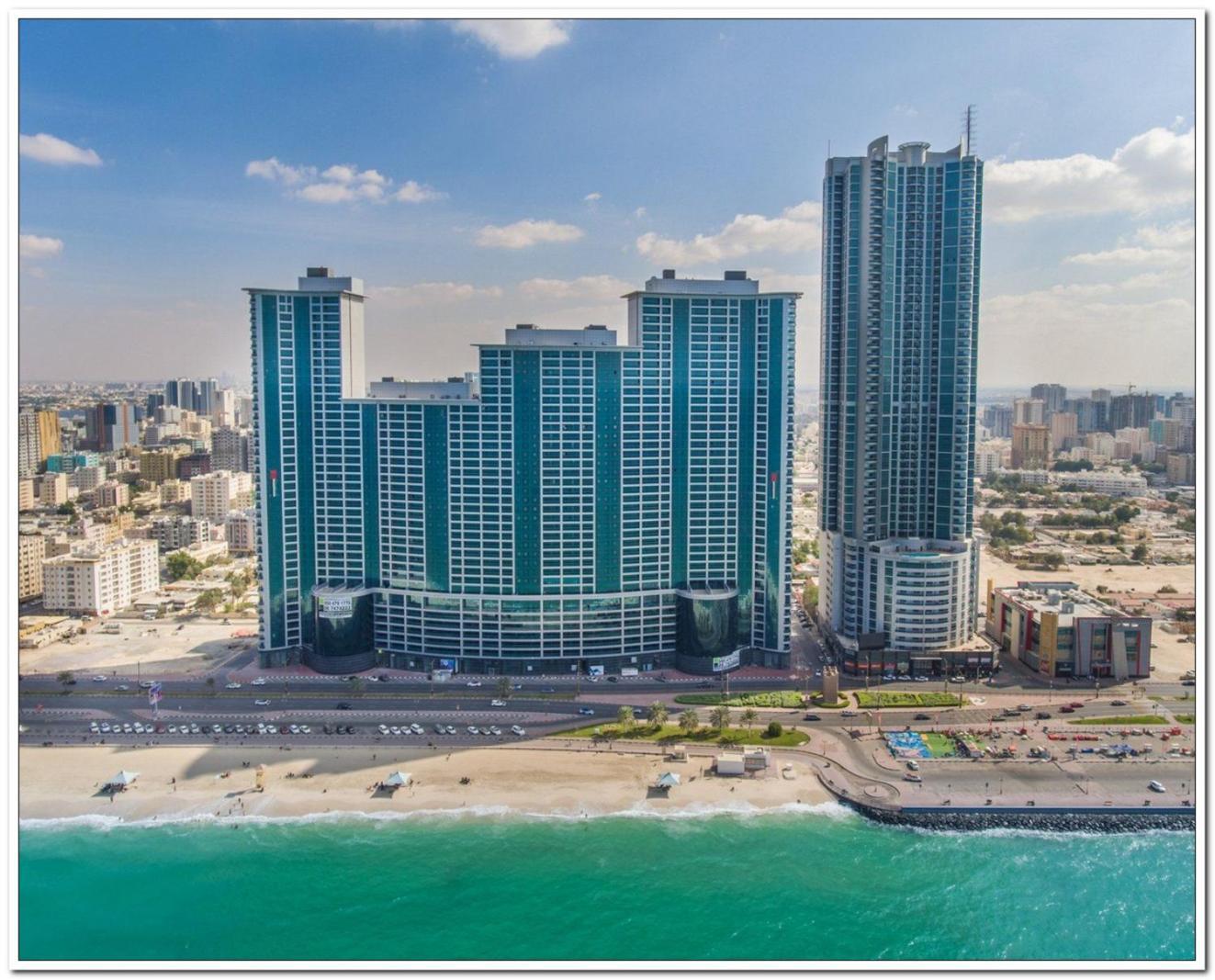 אג'מן Skyline High Beach 2 Bedroom Apartment מראה חיצוני תמונה